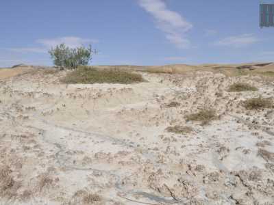 Ma ecco dopo un chilometro di tragitto delinearsi davanti a noi il vulcano. Davanti ai nostri occhi, su un terreno arido, si presenta una piccola collina alta poco pi� di due metri. La sua superficie ricoperta di argilla azzurra essicata le conferisce un colore grigio chiaro, quasi bianco